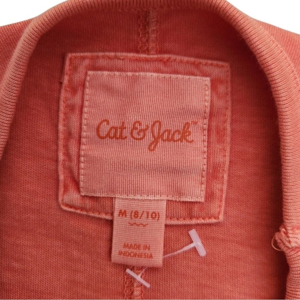 Cat & Jack Kids Boy Short-Sleeved T-Shirt Crew Neck And Chest Pocket Size M 8/10 - Picture 2 of 10